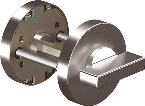 OGRO Schlüsselrosette 7122 WC ER VA ER Schildst.9mm WC rd - 90055000282