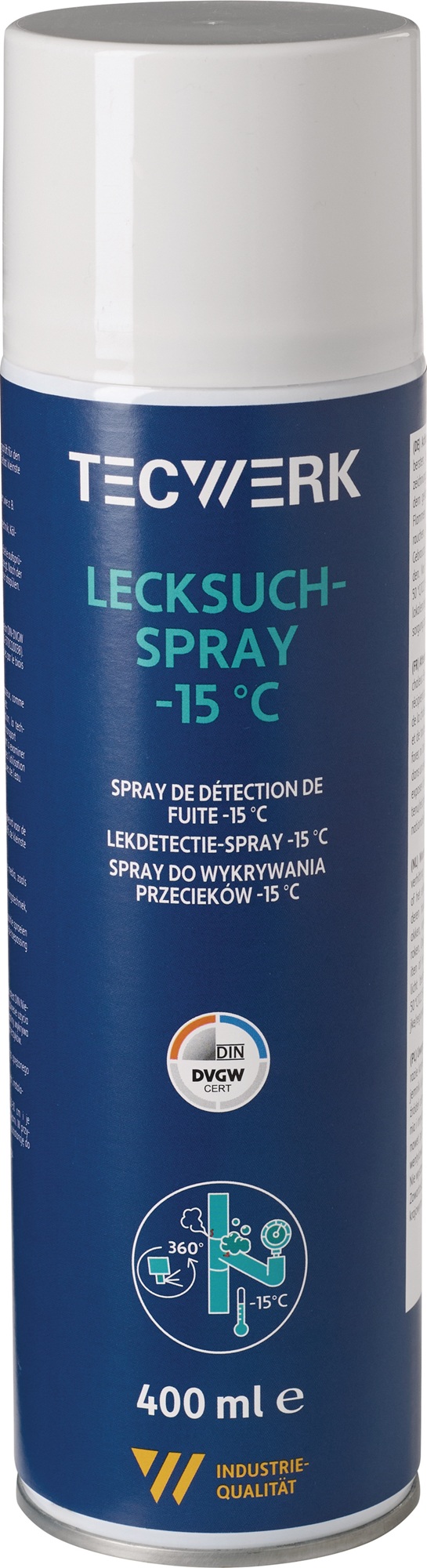 Lecksuchspray -15GradC farblos DVGW 400ml Spraydose TECWERK