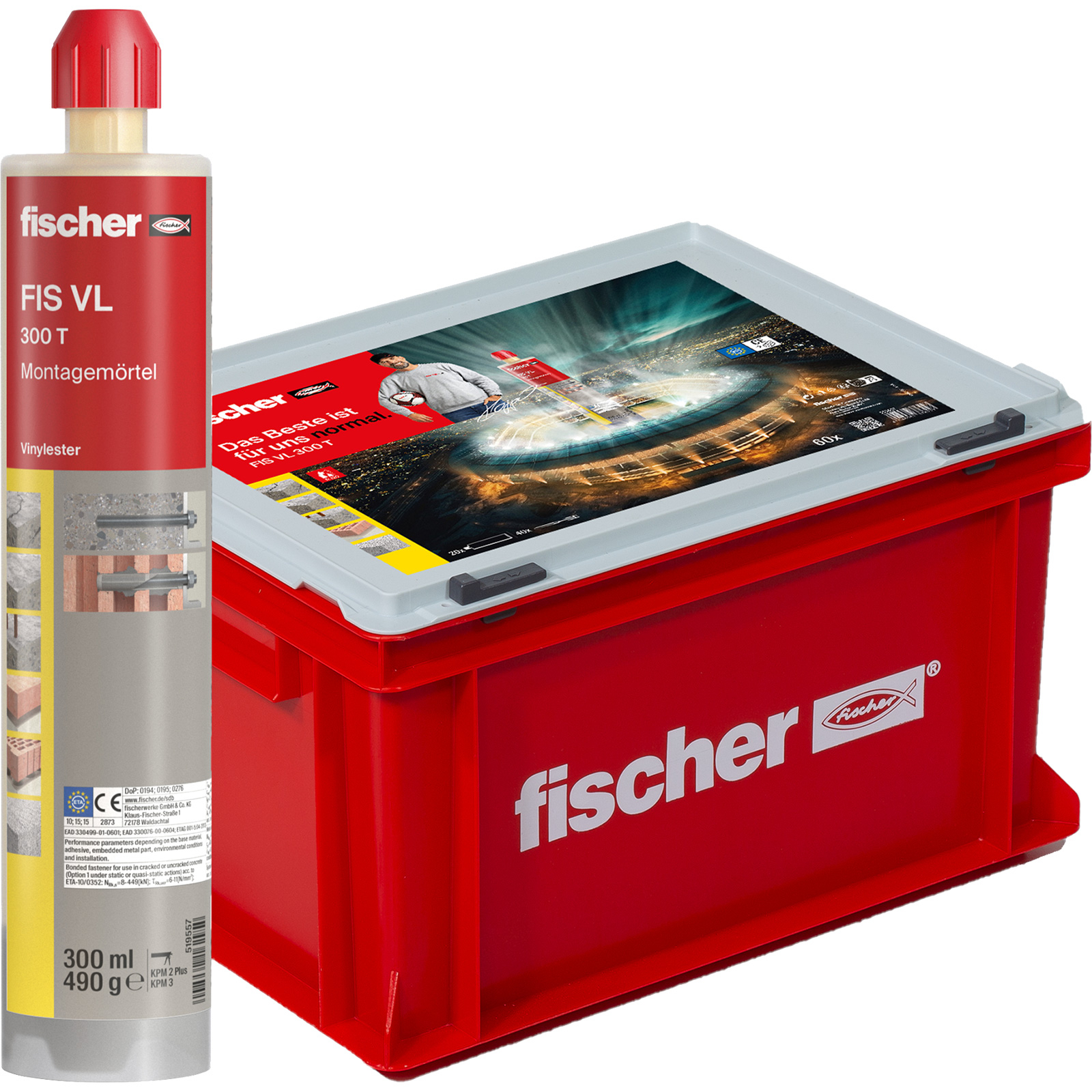 Fischer Handwerkerkoffer Montagemörtel FIS VL 300 T  - 553657