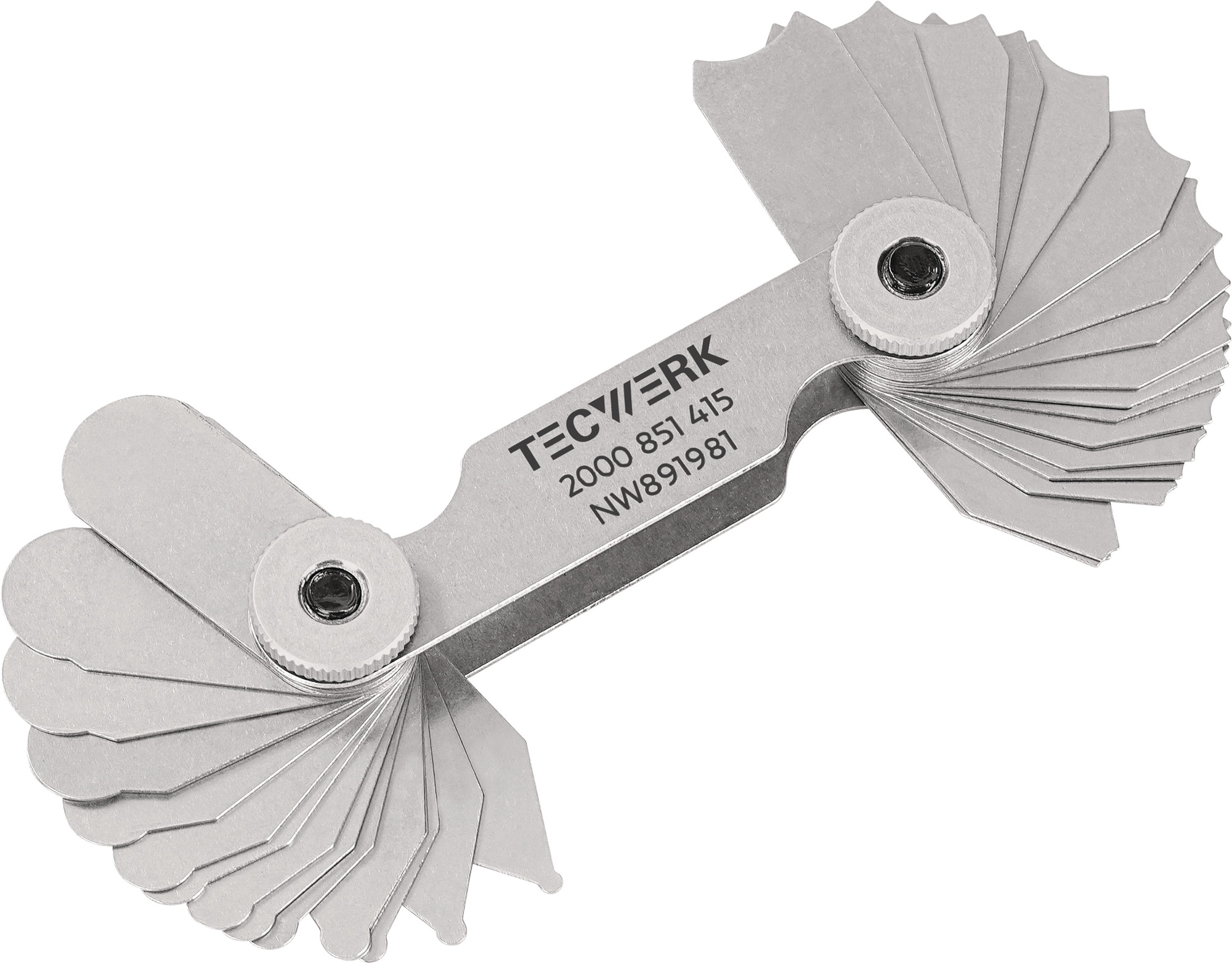 Radienschablone 1,0-7mm Bl.17 St.TECWERK