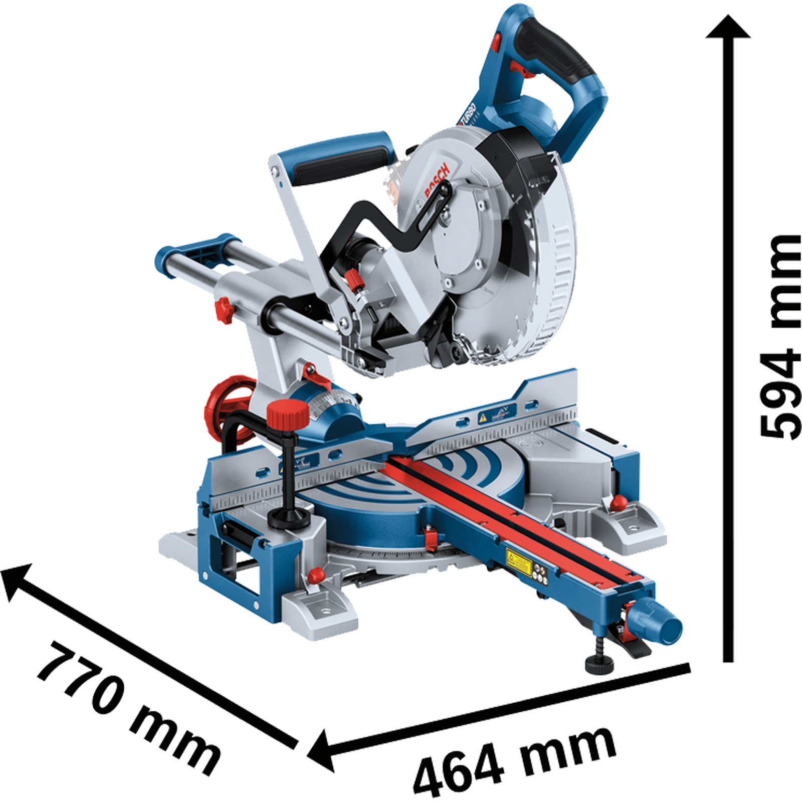 Bosch Akku-Kapp- und Gehrungssäge GCM 18V-216 D Solo - 0601B51000