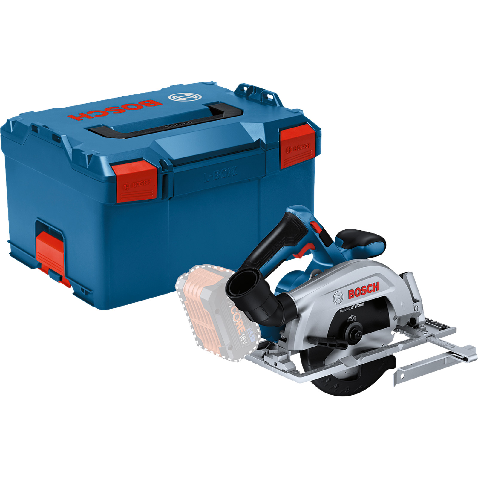 Bosch Akku-Kreissäge GKS 18V-57-2 Ø 165 mm Solo in L-Boxx - 06016C1201