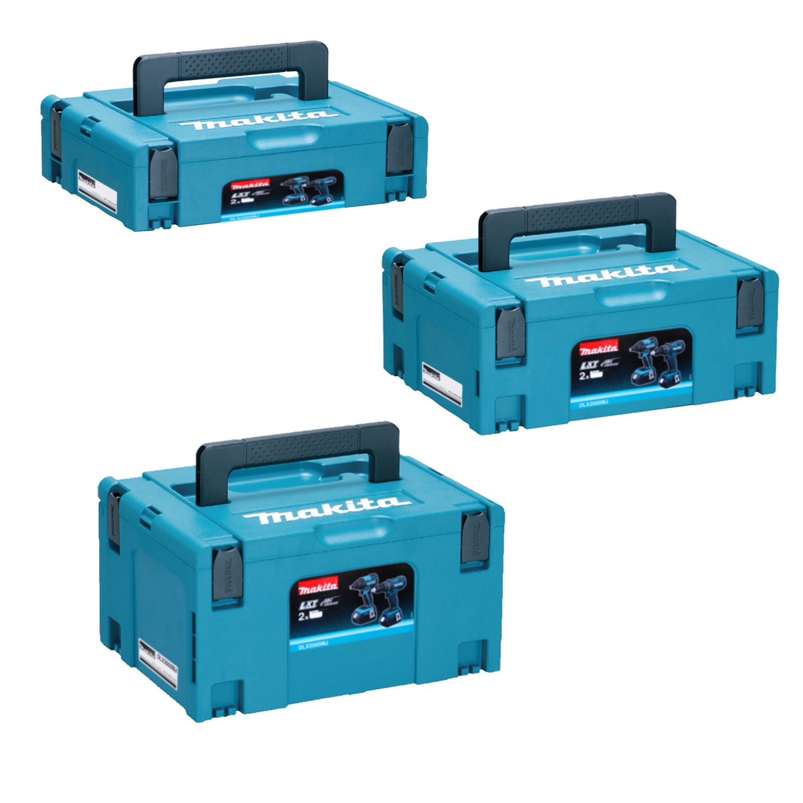 Makita MAKPAC Systemkoffer Gr. 1 + Gr. 2 + Gr. 3