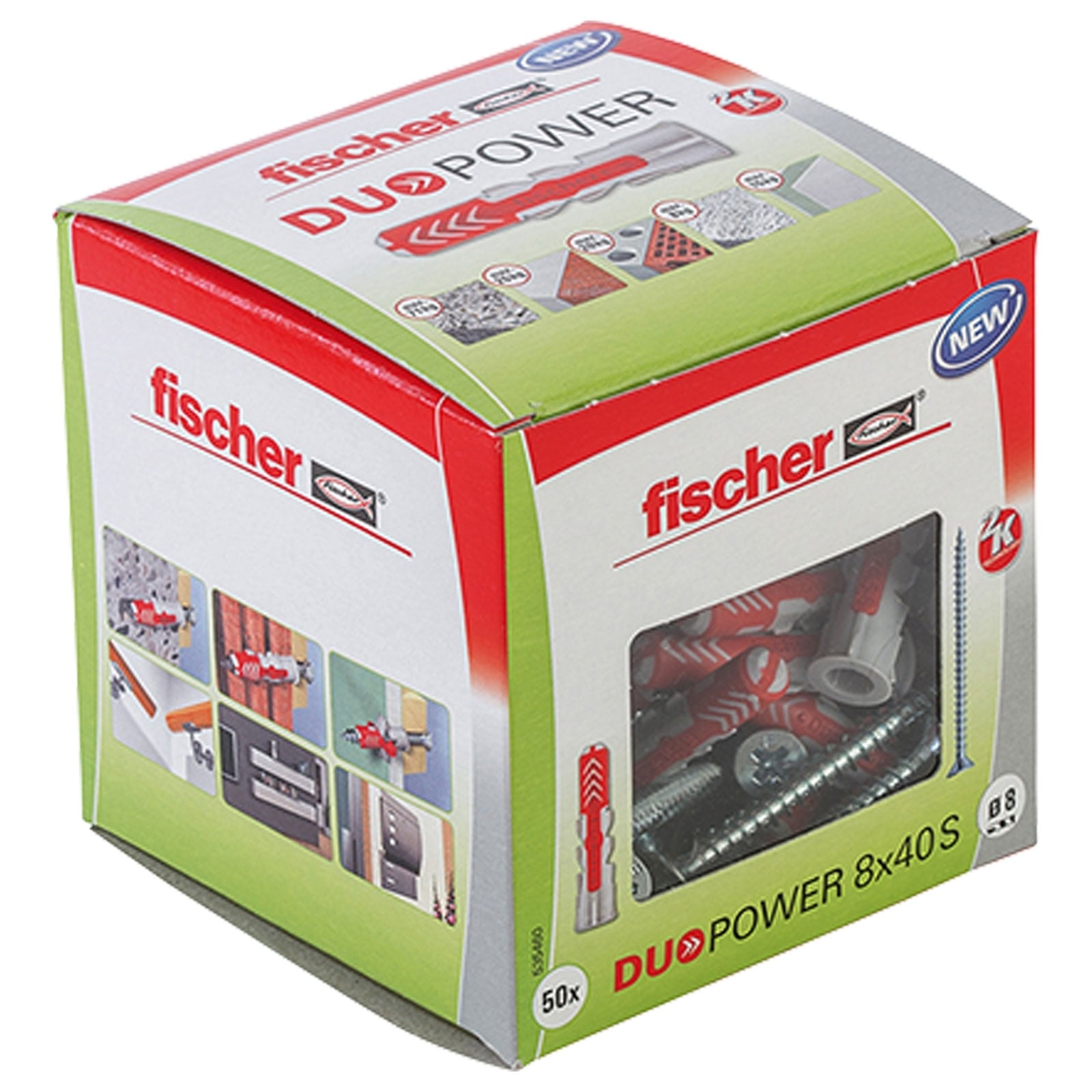 Fischer 50x DUOPOWER 8 x 40 mm S LD - 535460