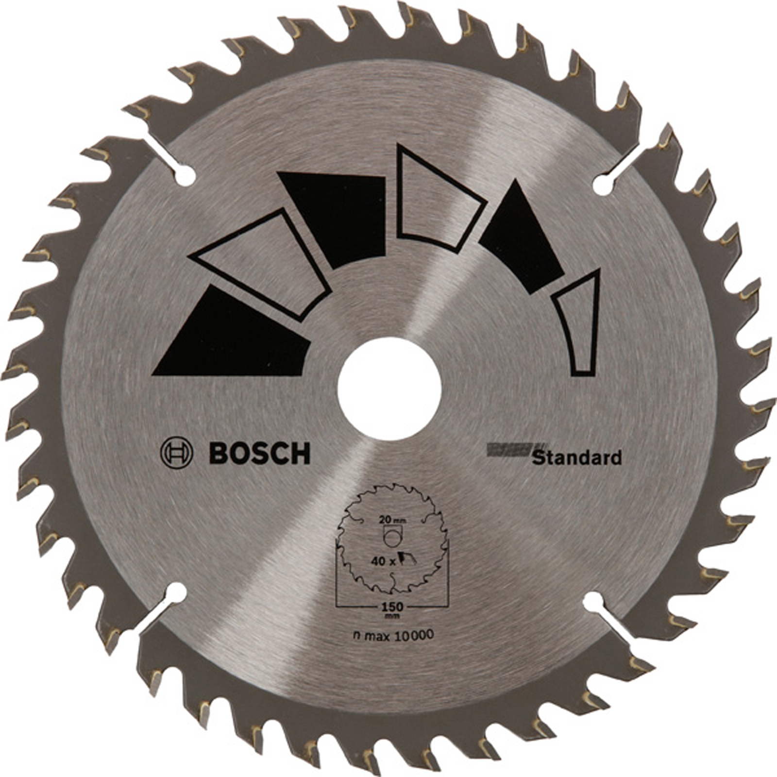 Bosch Kreissägeblatt STANDARD D= 150 mm Bohrung= 20 mm Z= 40 - 2609256807