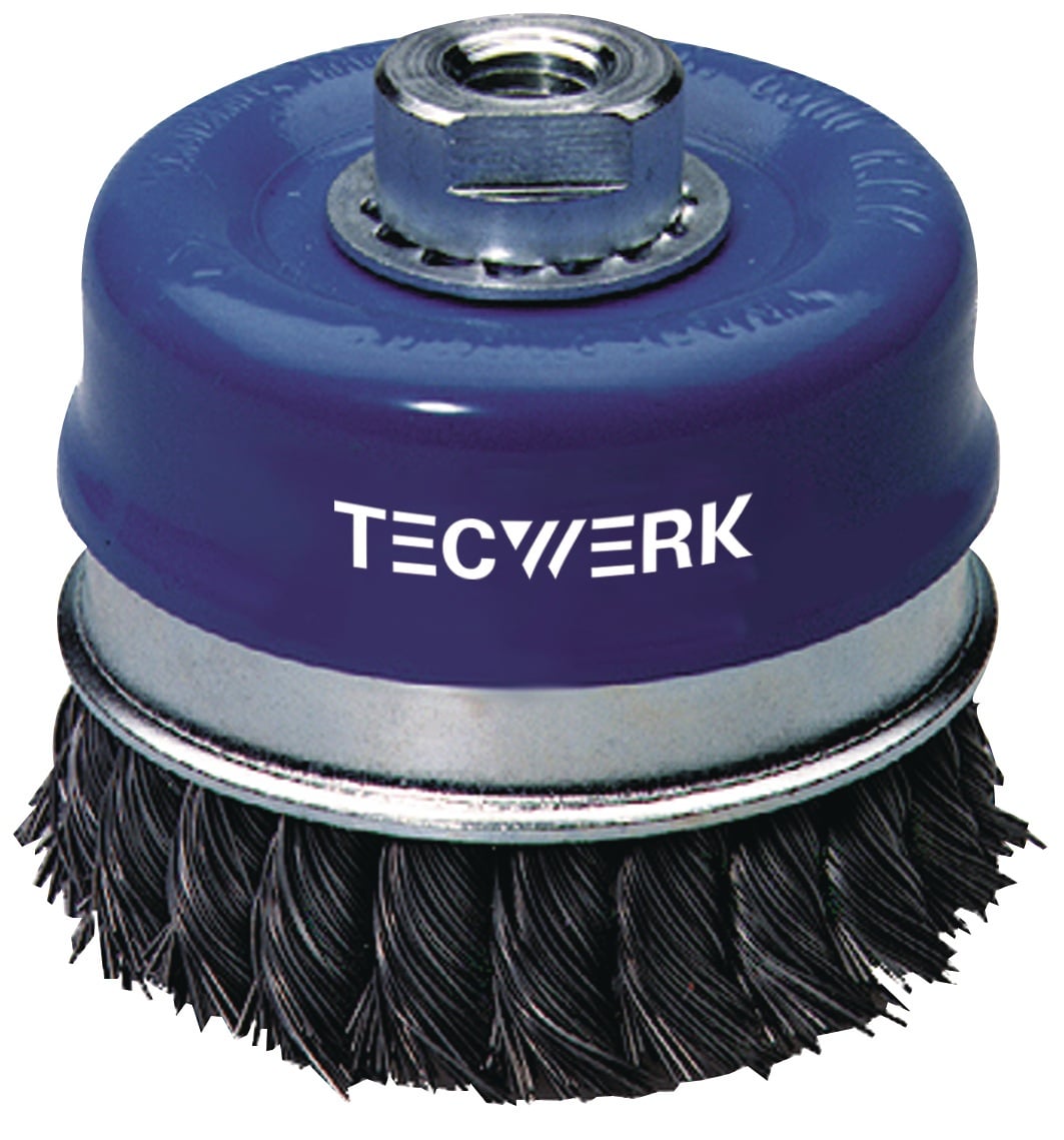 Topfbürste D.65mm Drahtstärke 0,35mm STA 12500min-¹ TECWERK