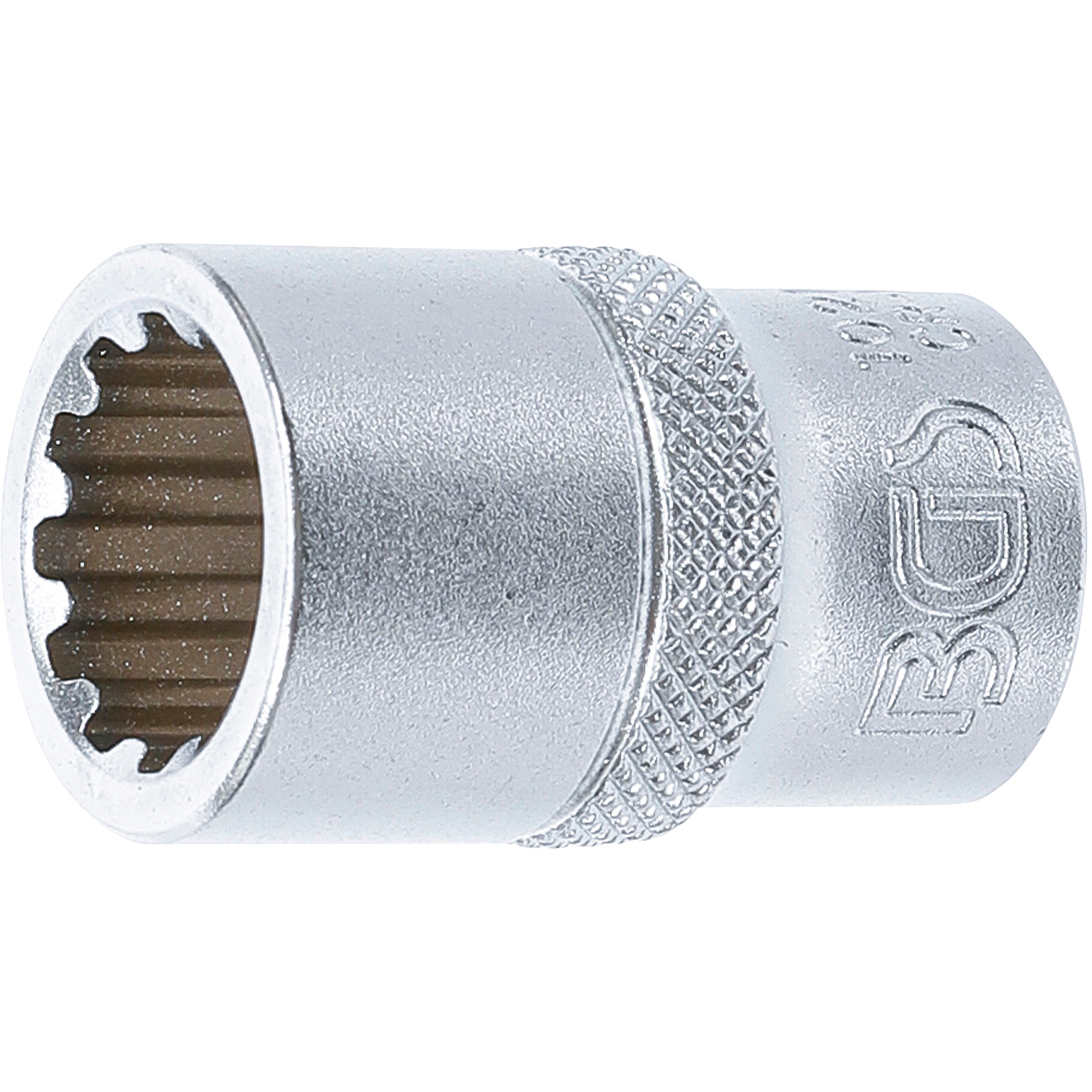 BGS Steckschlüssel-Einsatz Gear Lock Antrieb Innenvierkant 12,5 mm (1/2") SW 15 mm - 10215