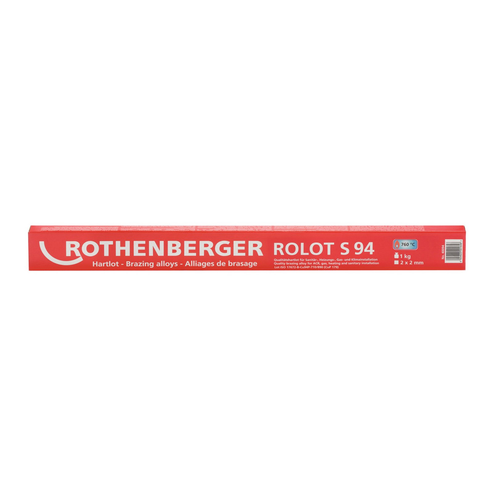 ROTHENBERGER ROLOT S94, nach ISO 17672, 2x2x500mm, 1kg - 40094