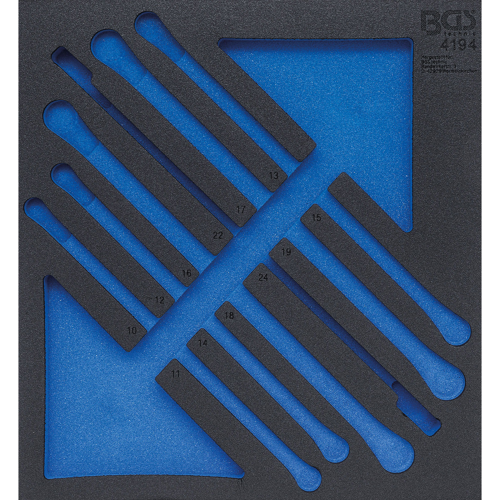 BGS Werkstattwageneinlage 2/3 leer für Art. 4194 - 4194-1