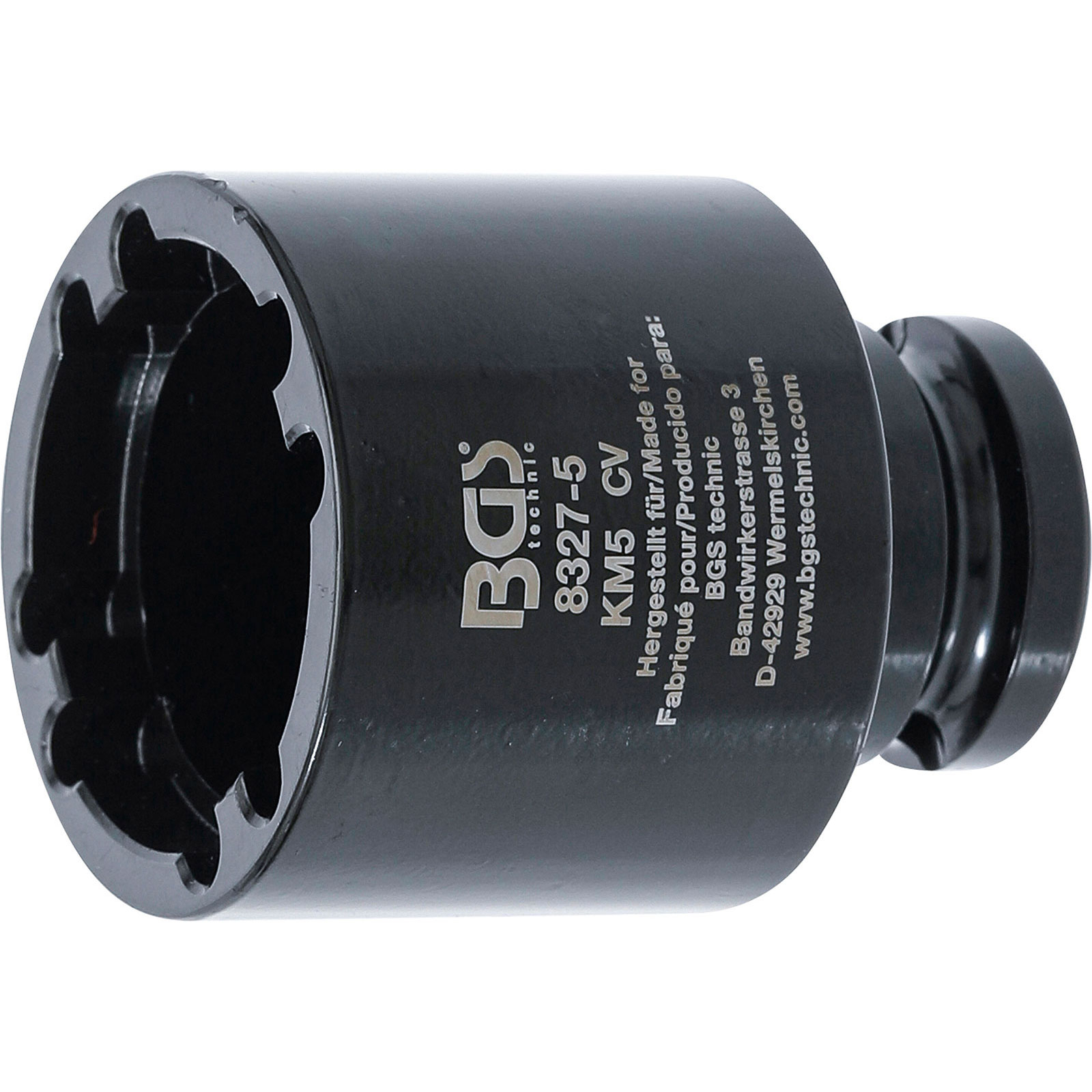 BGS Nutmutternschlüssel Zapfen innen liegend KM5 - 8327-5