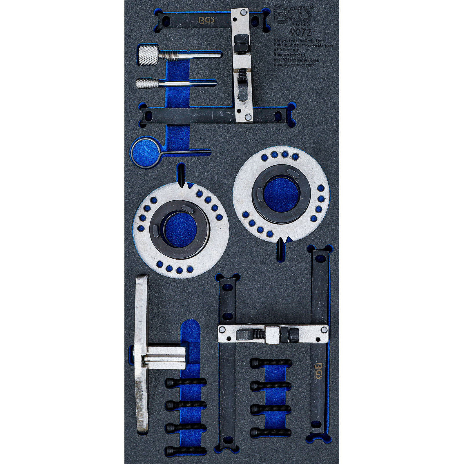 BGS Werkstattwageneinlage 1/3: Motor-Einstellwerkzeug-Satz für Ford 1.0 / 3-Zylinder Ecoboost - 9072