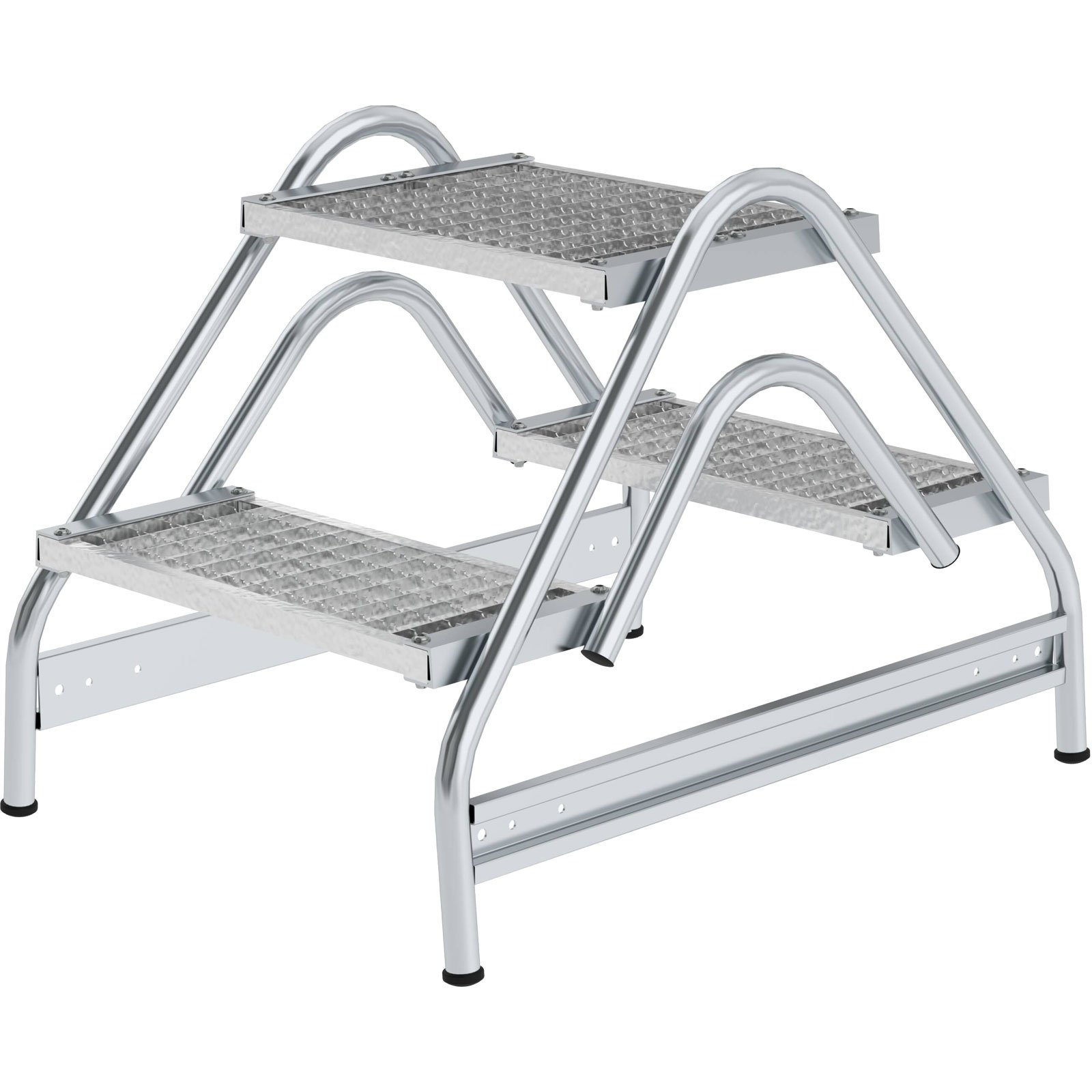 Günzburger Steigtechnik Arbeitspodest beidseitig begehbar Stahl-Gitterrost