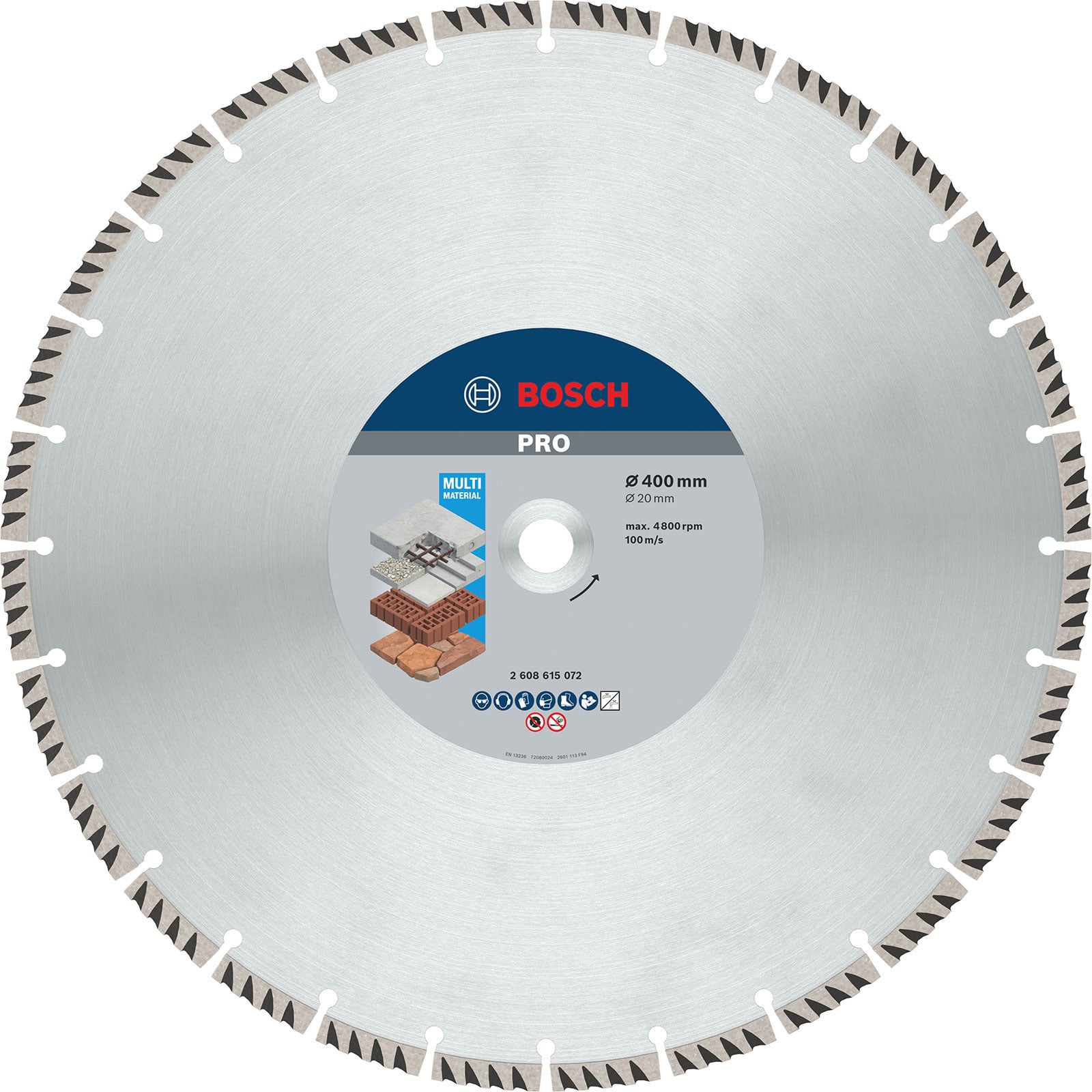 Bosch PRO Multi Material Diamanttrennscheibe 400 x 20 mm - 2608615072