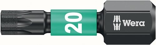 10x Wera Bit IMPAKTOR DC T20 Länge 25 mm 1/4" C6,3 - 5157624001