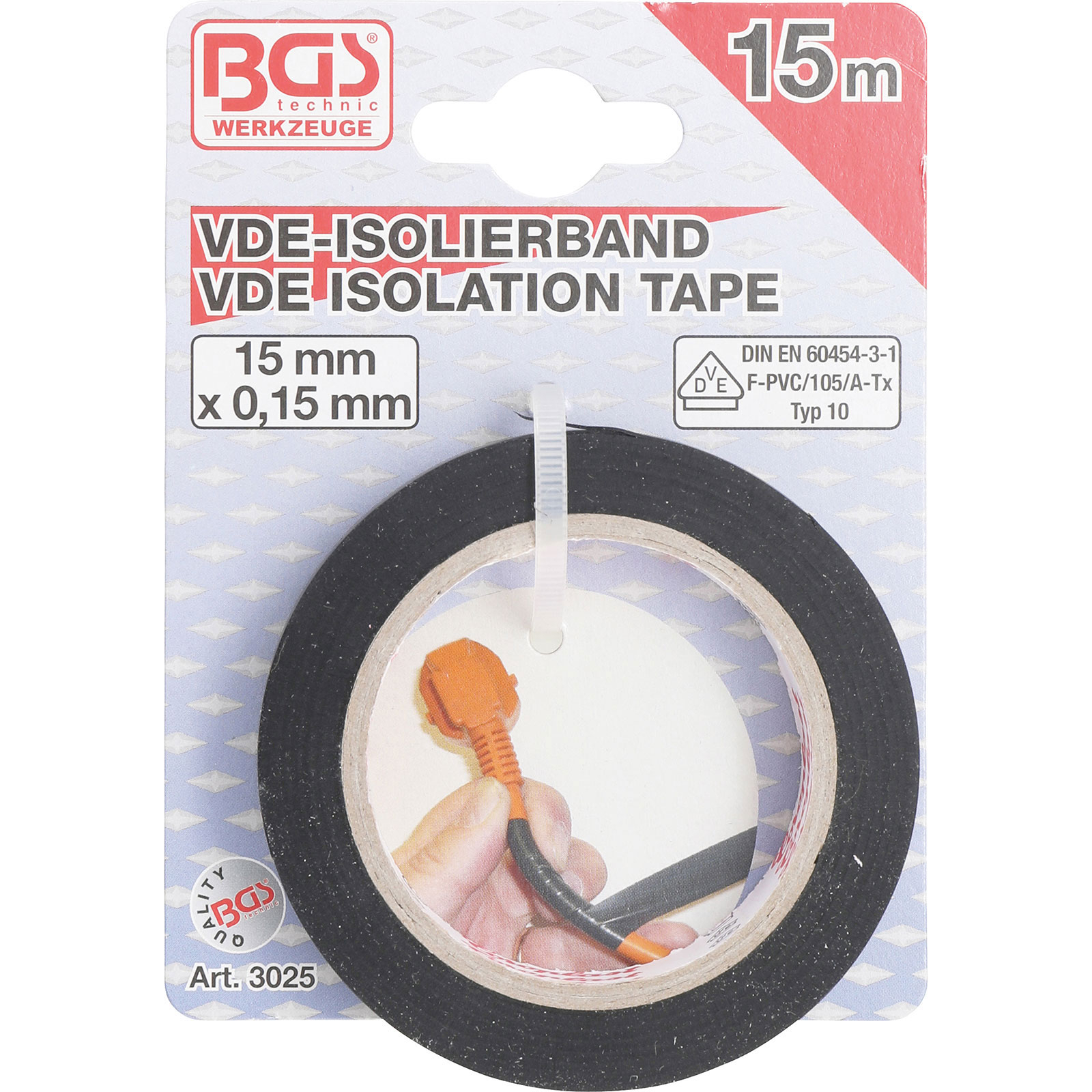 BGS VDE-Isolierband 15 m - 3025