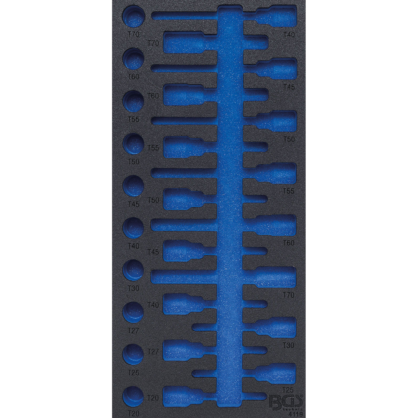 BGS Werkstattwageneinlage 1/3 leer für Art. 4119 - 4119-1