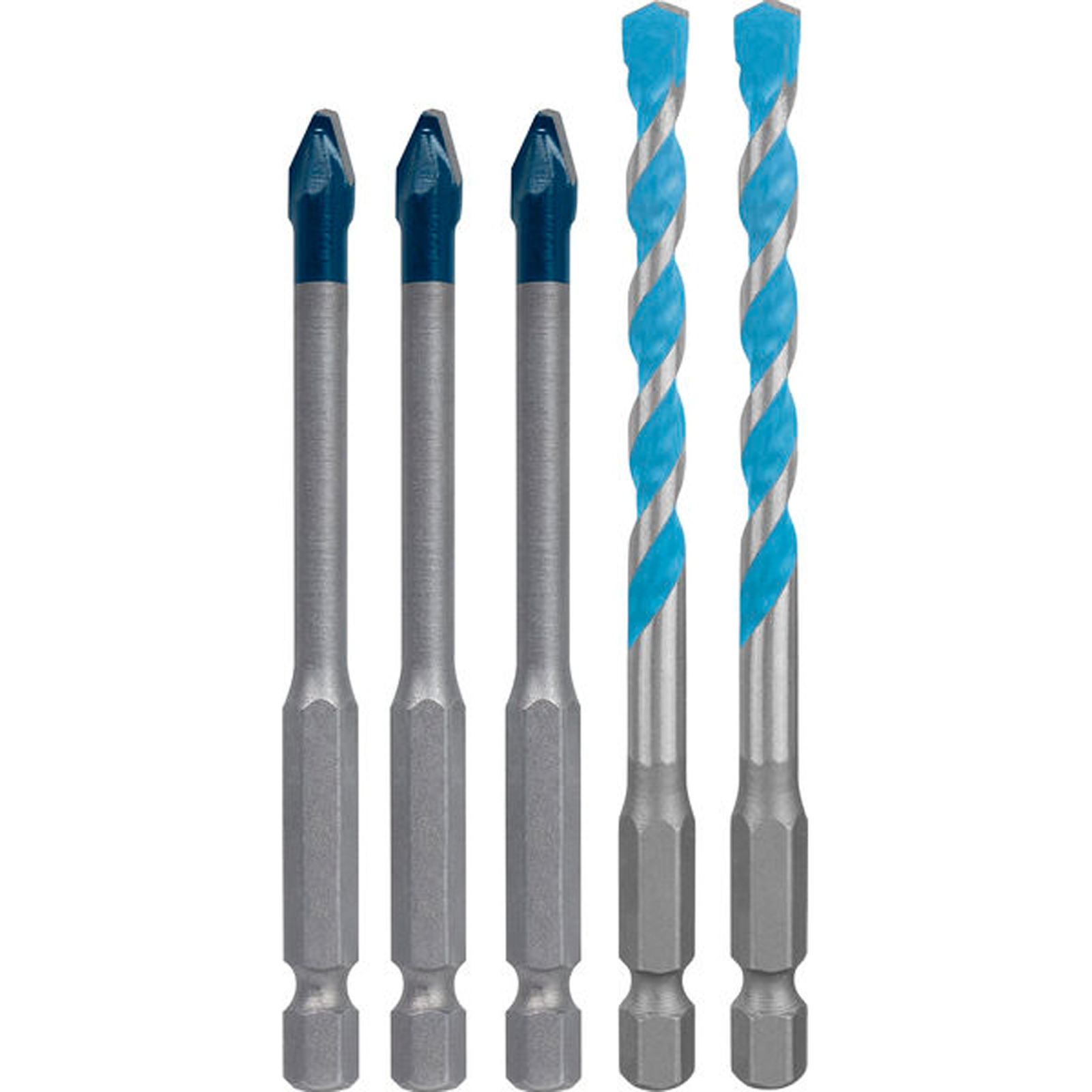 Bosch EXPERT HEX-9 Hard Ceramic und HEX-9 Multi Construction Bohrer-Set, 6 mm 5-tlg. - 2608902313