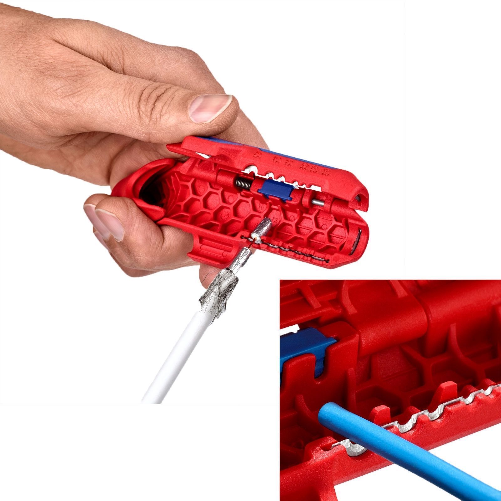 Knipex ErgoStrip® Abmantelungswerkzeug Linkshänder - 169502SB