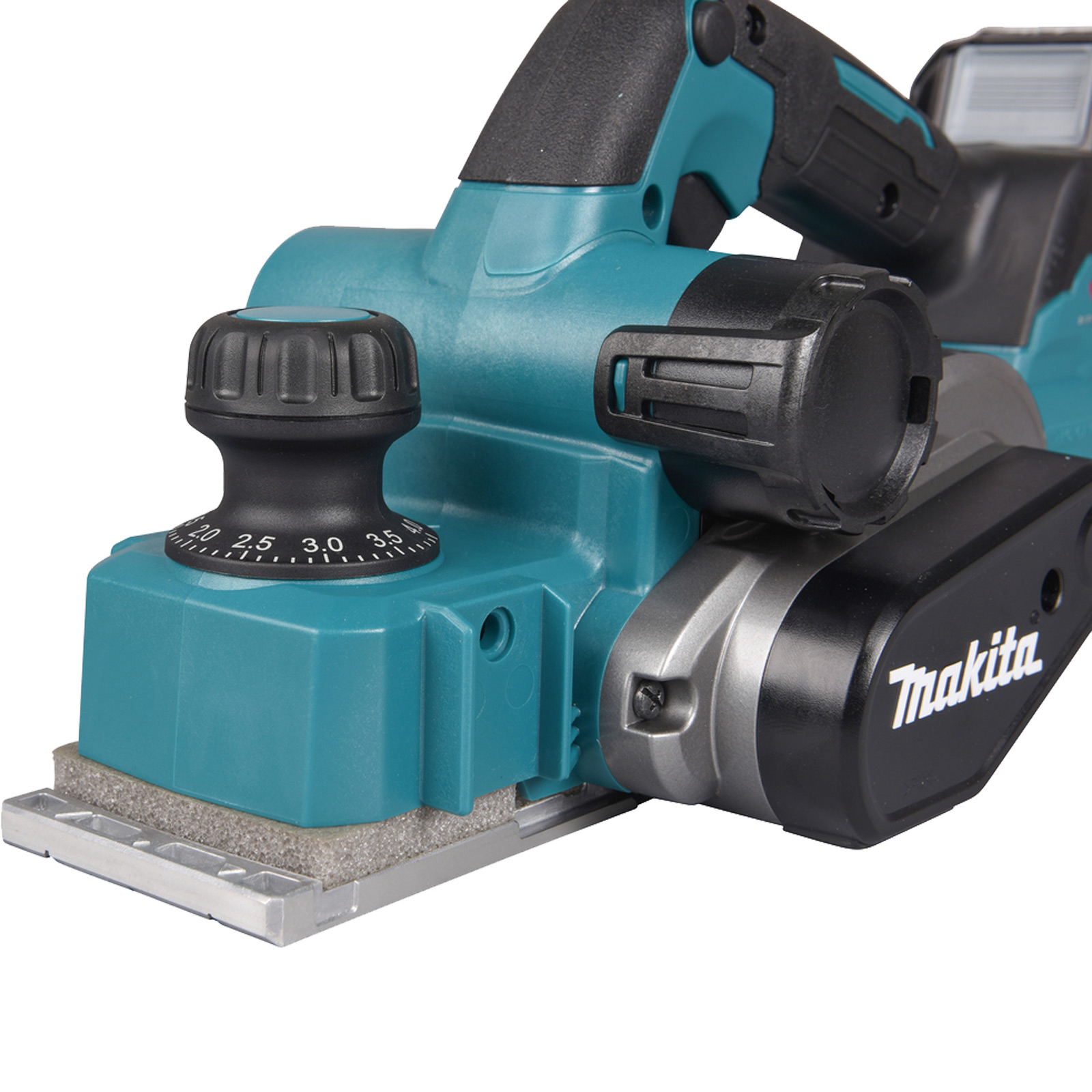 Makita KP001GM201 Akku-Hobel 40V max. / 2x 4,0 Ah Akku + Ladegerät im MAKPAC