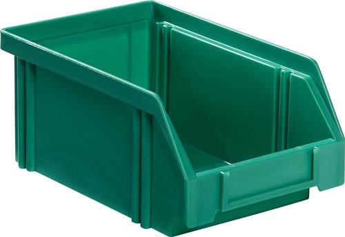 LA-KA-PE Sichtlagerkasten L 160 / 140 x B 105 x H 75 mm grün - LK4 GRÜN