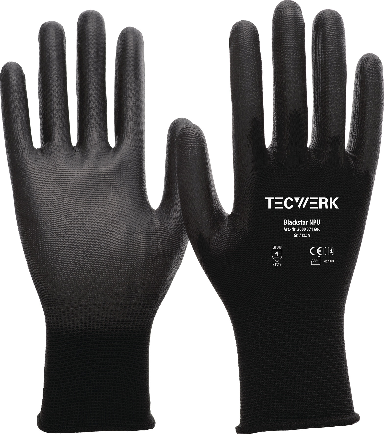 Handschuhe Blackstar NPU Gr.6 (S) schwarz EN 388 PSA II TECWERK