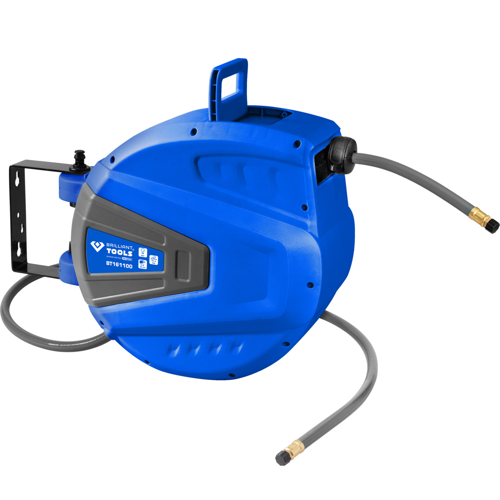 BRILLIANT TOOLS Automatischer Druckluftschlauch-Aufroller Ø 10 mm x 15 m - BT161100