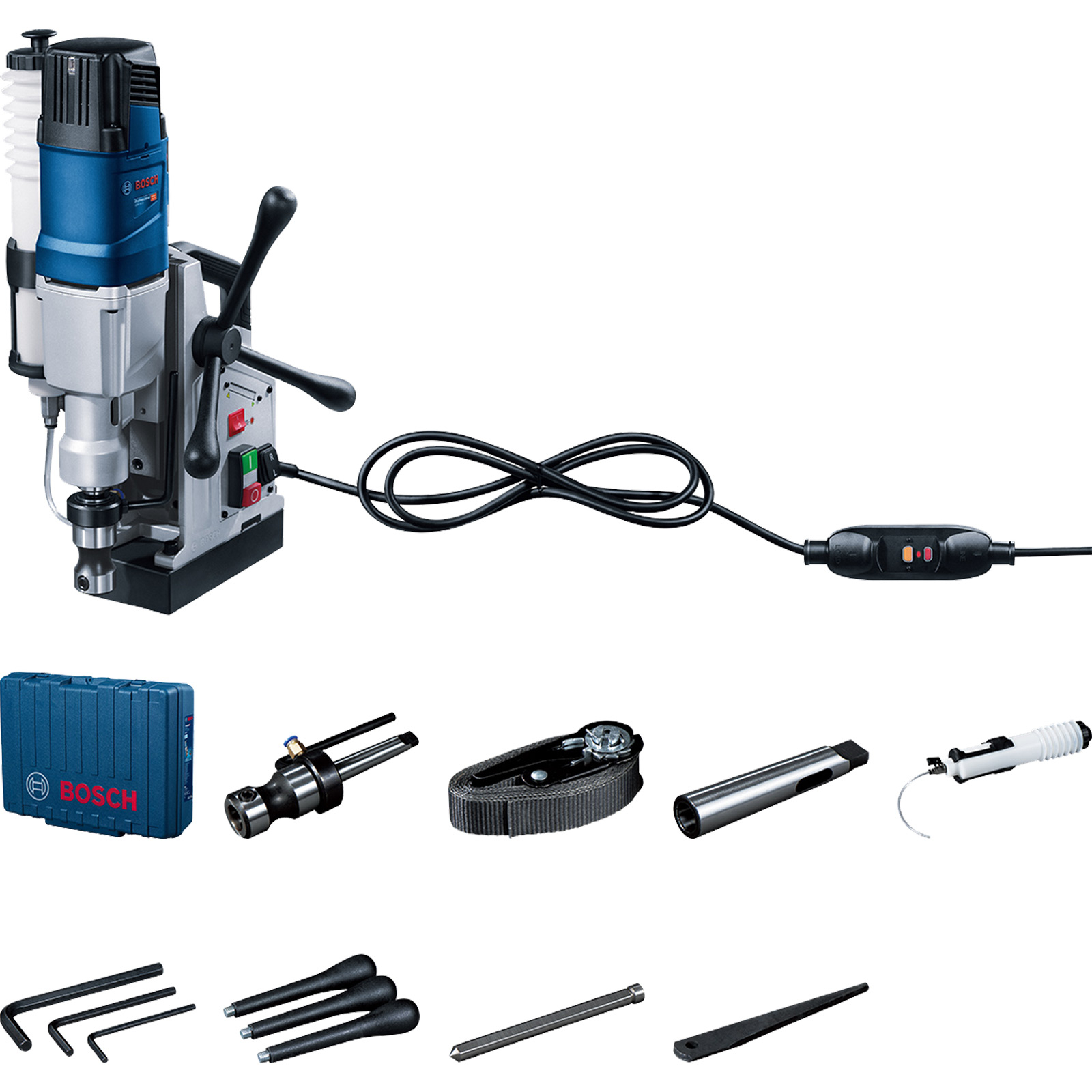 Bosch Bohrmaschine GBM 50-2 1.200 Watt inkl. Zubehör-Set im Koffer - 06011B4020