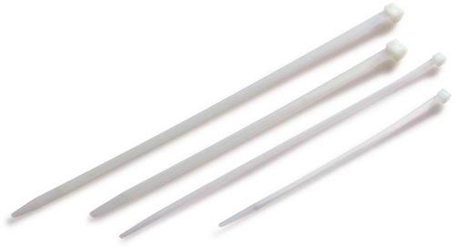 Kabelbinder Maße 200x4,8mm weiß TRANSPAK