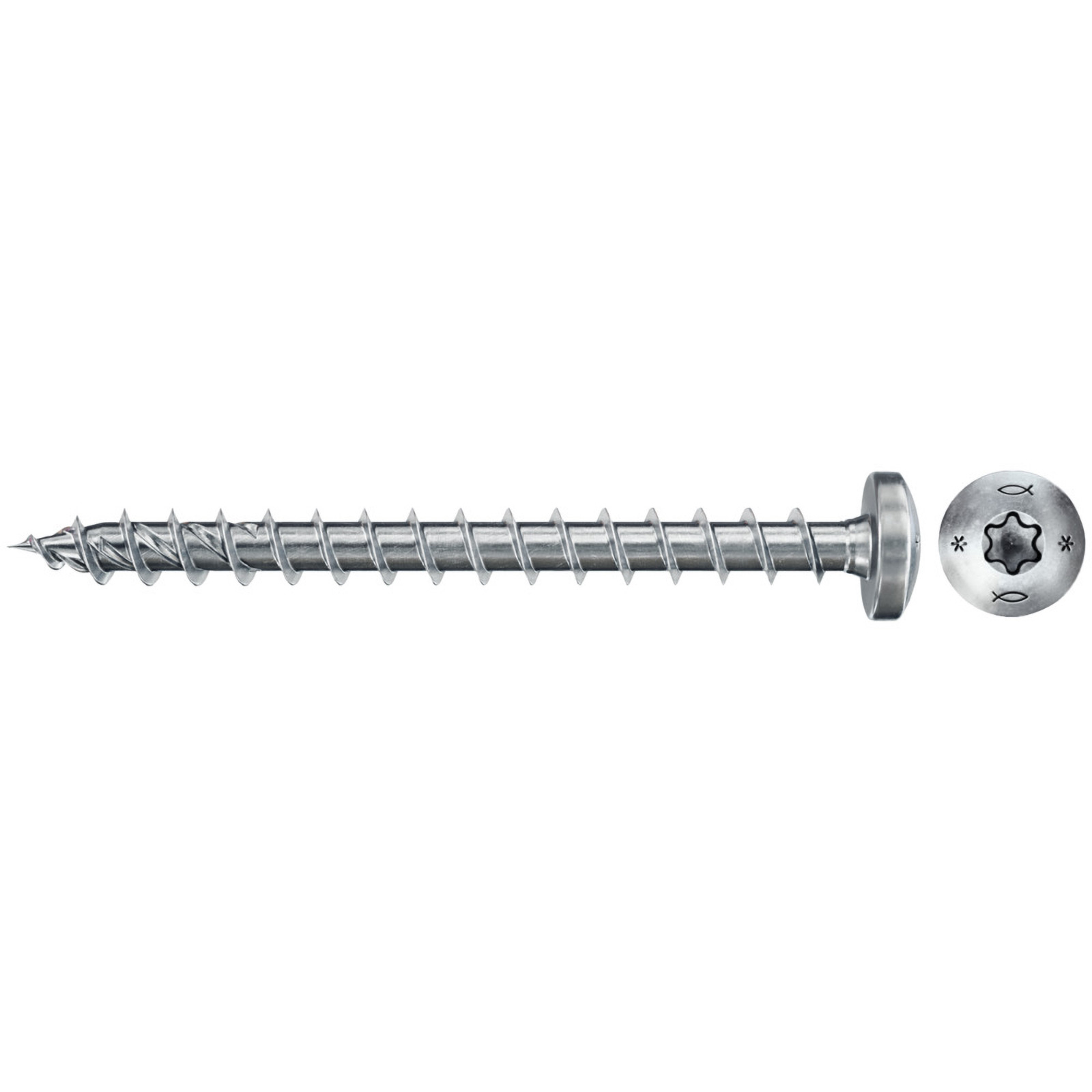 Fischer Power-Fast II FPF II PTF BC Pan Head mit Innenstern TX30 Vollgewinde galvanisch verzinkt blau passiviert