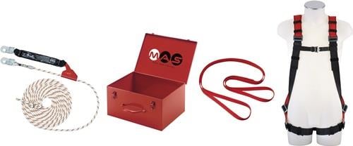 MAS Absturzsicherungsset EN361, EN353-2, EN354+795 Kl.B - 41018