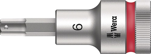 Wera Steckschlüsseleinsatz 8740 C HF 1/2" SW 6 mm Länge 60 mm - 5003822001