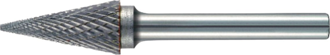 Frässtift SKM D.3mm Kopf-L.12mm Schaft-D.3mm HM Verz.Kreuz TECWERK
