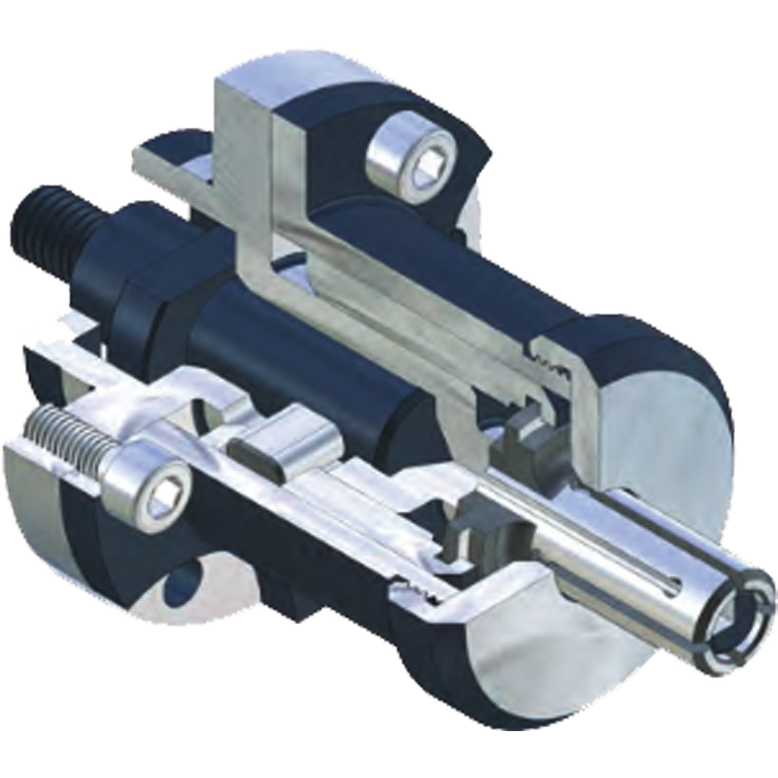 Röhm Grunddorn KFB kraftbetätigt Größe 7 mit Flanschaufnahme - 323528