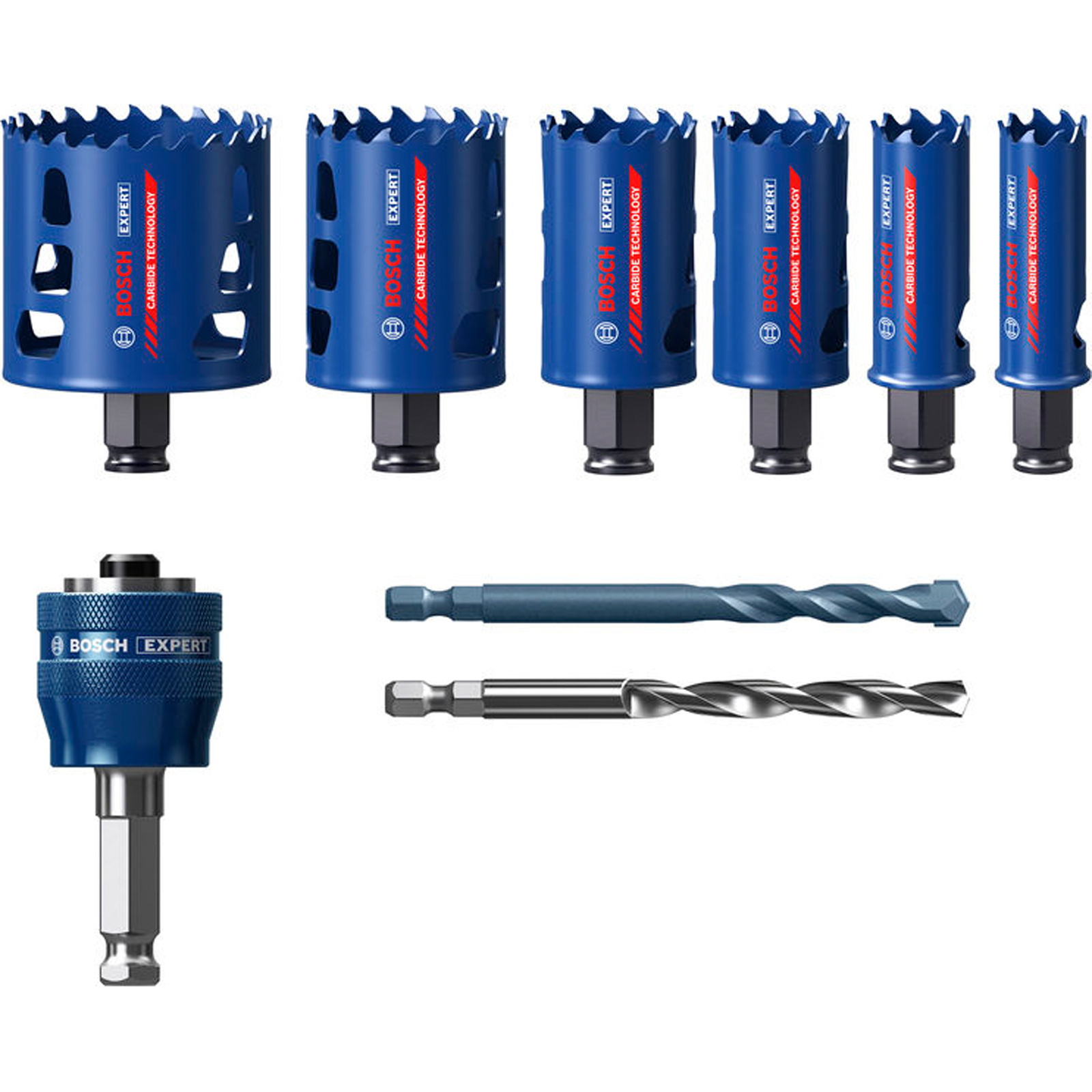 Bosch EXPERT Multi Material Power Change Plus-Lochsäge 22/25/35/40/51/68x60 mm9-tlg. - 2608901907