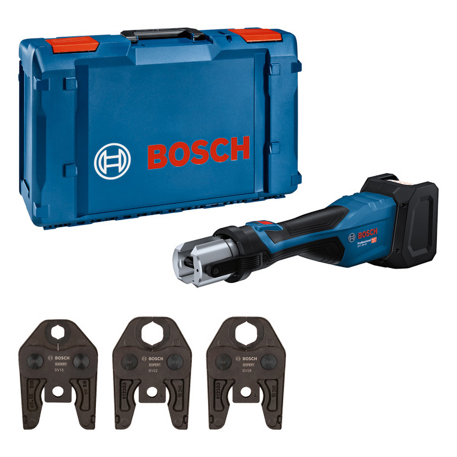 Bosch Akku-Presswerkzeug GPT 18V-32 Solo Kit SV in XL-Boxx - 06019M2102