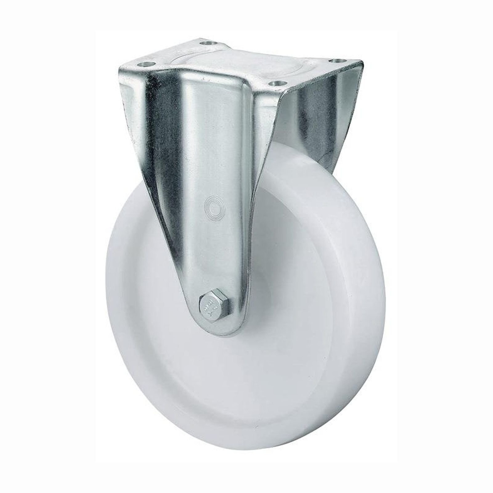 BS Rollen Schwerlast-Bockrolle mit Anschraubplatte Kunststoff Rollenlager 125 mm 300 kg - LB510.B10.126