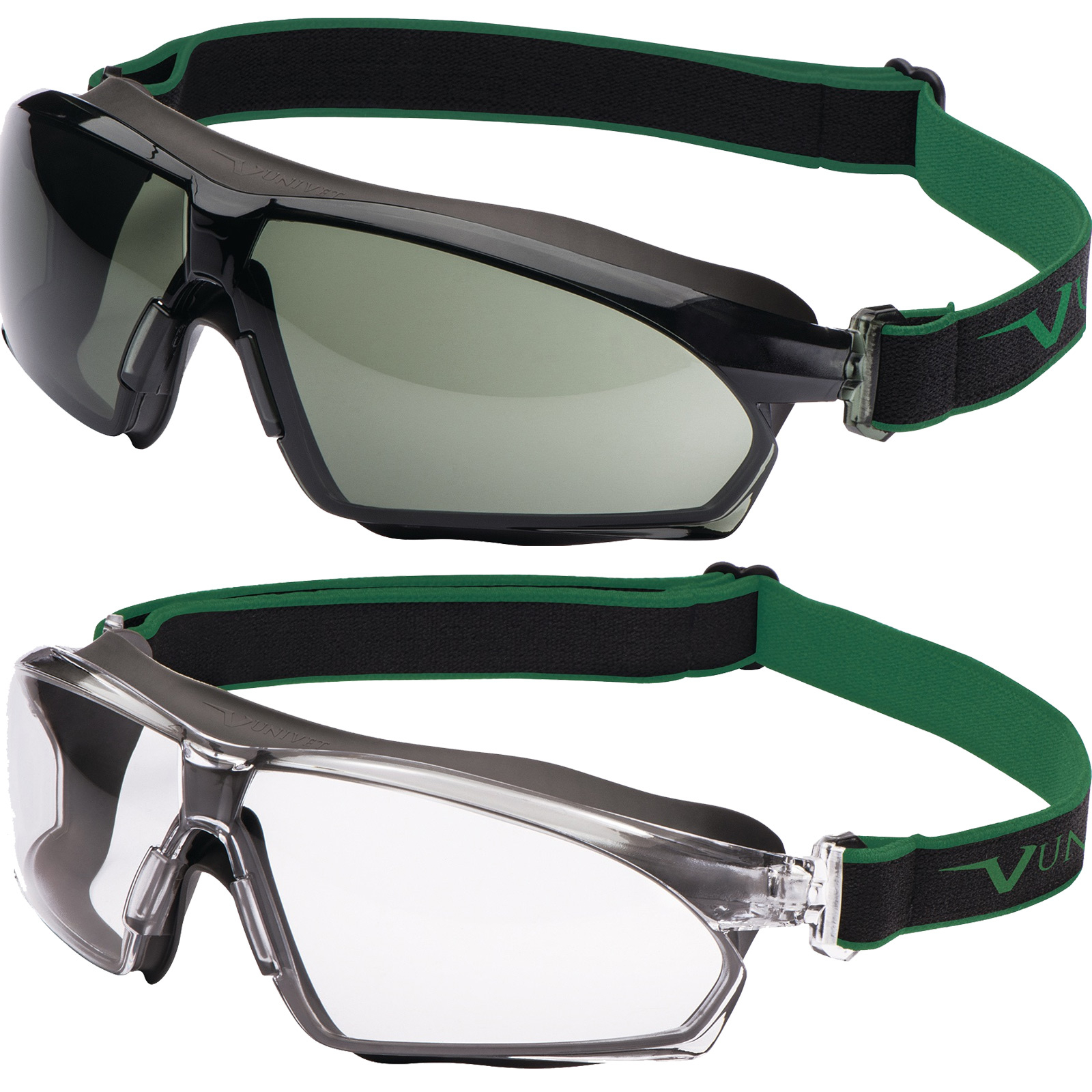 Univet Vollsichtschutzbrille 625 EN 166 EN 170 Rahmen dunkelgrau