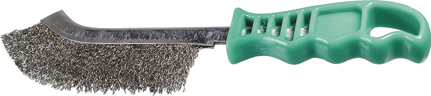 Drahtbürste L.265mm 0,3mm VA 1-reihig TECWERK
