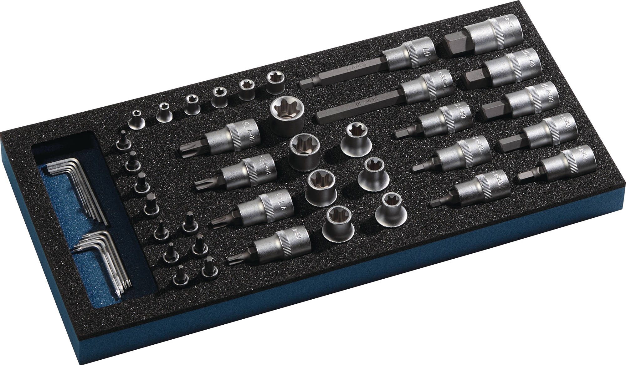 Werkzeugmodul 46-tlg.1/3-Modul Steckschlü.TECWERK