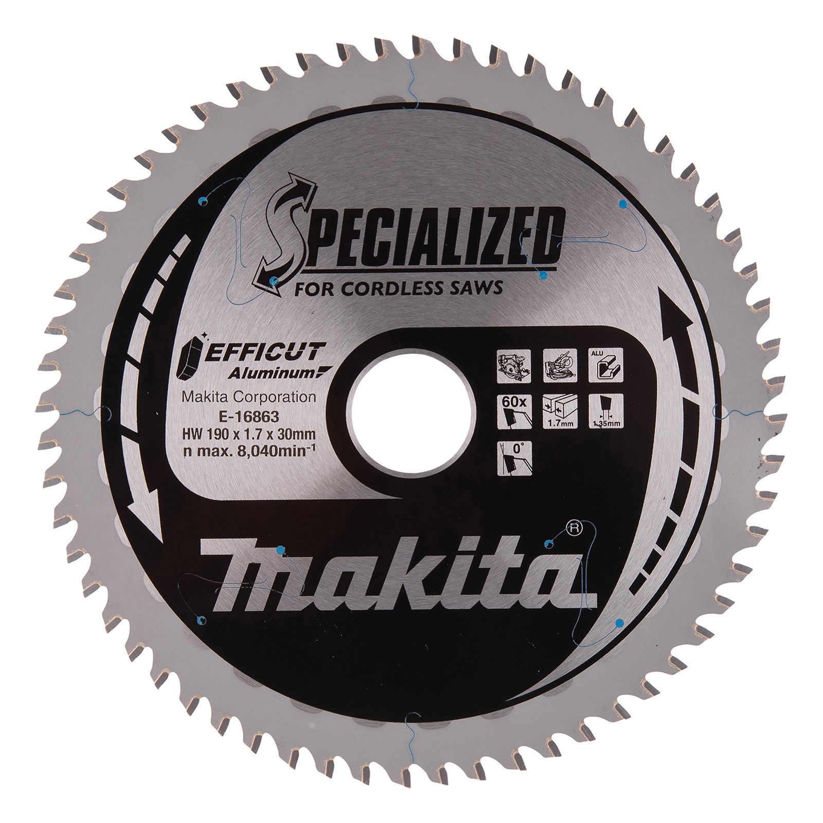 Makita EFFICUT Sägeblatt 190x30x60 - E-16863