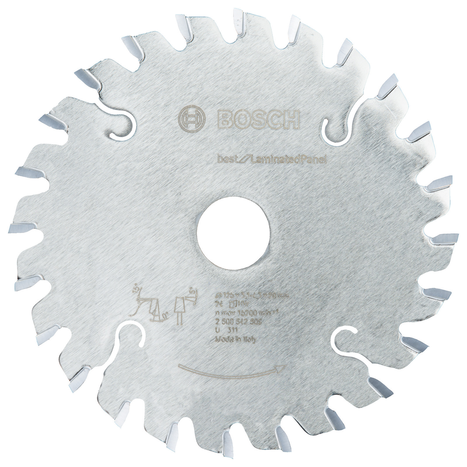 Bosch Vorritzblatt konisch Best for Laminated Panel 125 x 20 x 2,2 mm 24 - 2608642609