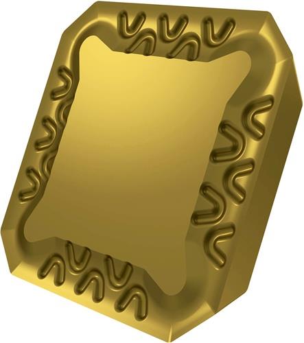 Fräswendeschneidplatte ISO SEER 1203AFEN:M8330 Tiefe 6,5mm PVD beschichtet Gold