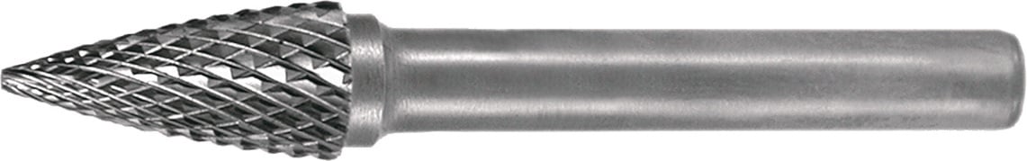 Frässtift SPG D.12mm Kopf-L.25mm Schaft-D.6mm HM Verz.Kreuz TECWERK
