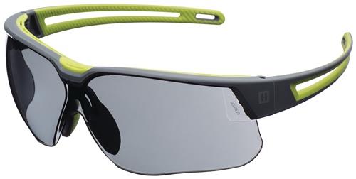 Schutzbrille Avatar Plus EN166,EN170,UKCA Bügel grau/grün,Scheibe grau