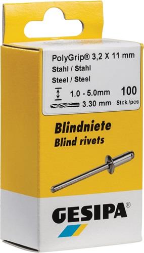GESIPA Blindniet PolyGrip® Nietschaft d x l 4,8 x 10 mm - 1432058