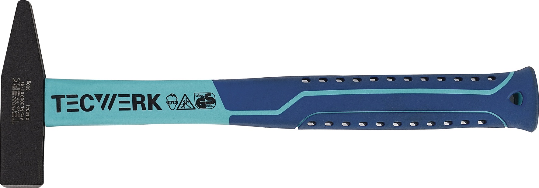 Schlosserhammer 300g Fiberglas TECWERK