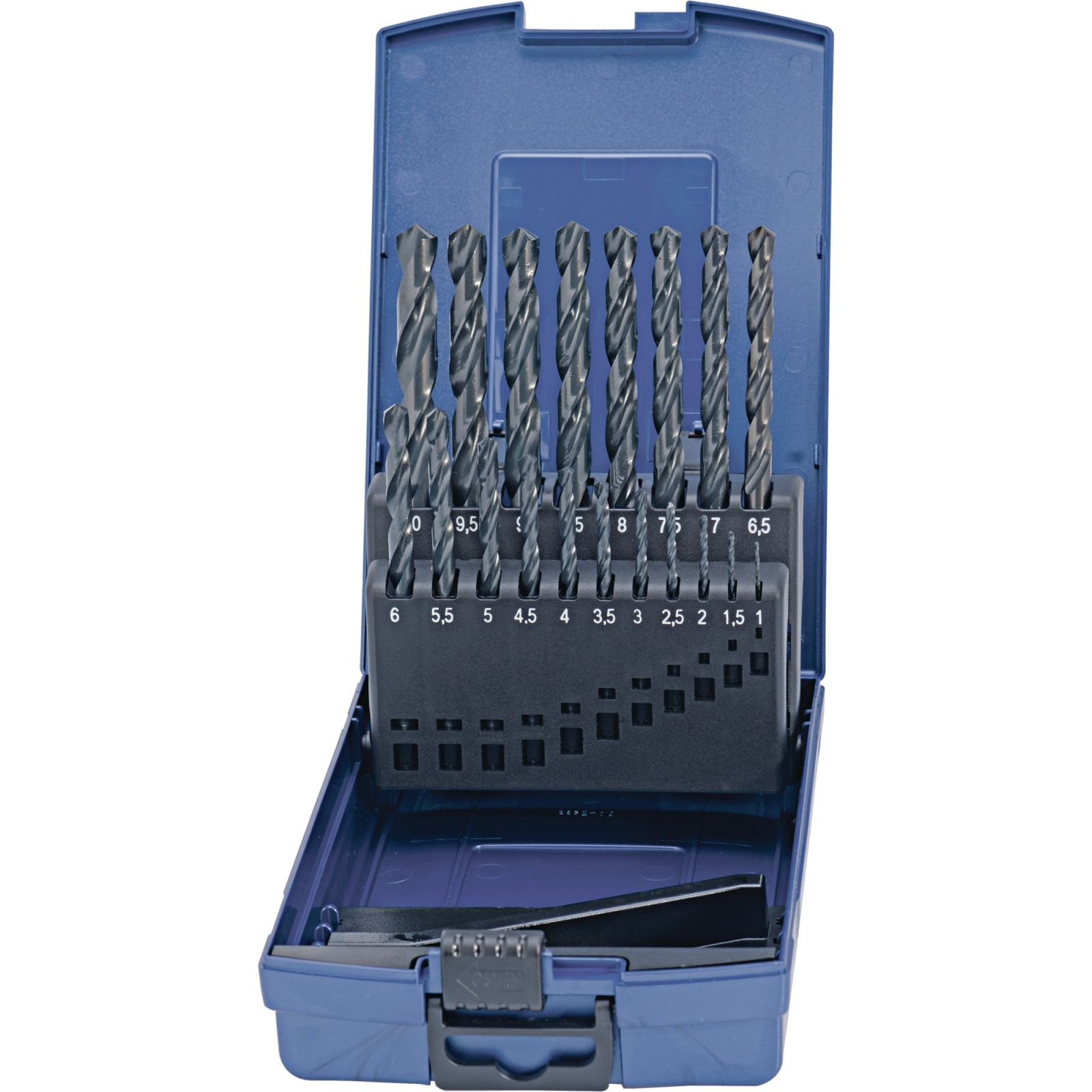 Spiralbohrersatz DIN 338 TypN D.6-10x0,1mm HSS 41tlg.Ku.-Kass.TECWERK