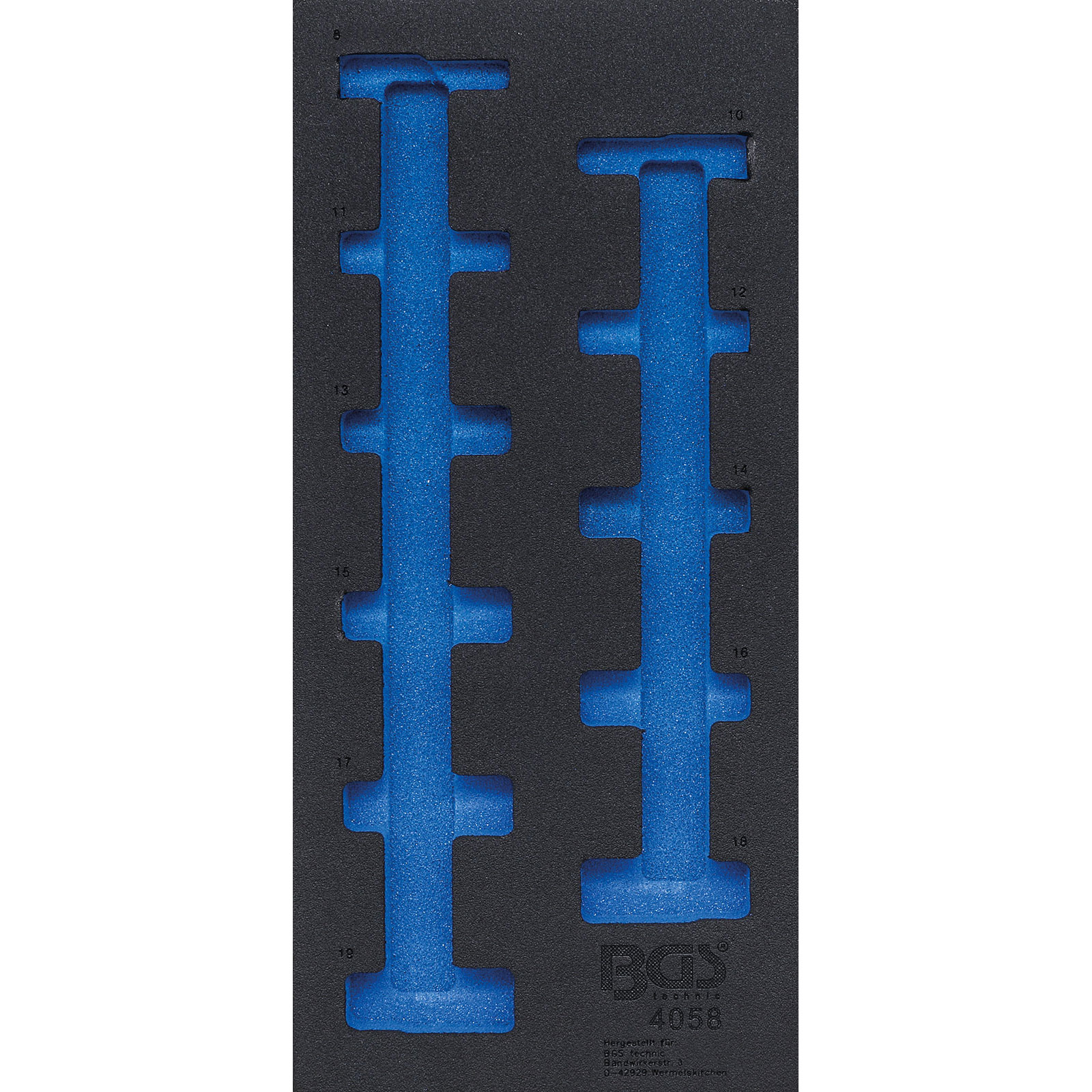 BGS Werkstattwageneinlage 1/3 leer für Art. 4058 - 4058-1