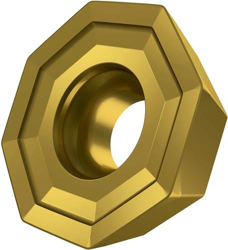 Fräswendeschneidplatte ISO ODMT 0605ZZN:M8330 D.5,5mm PVD beschichtet Farbe Gold