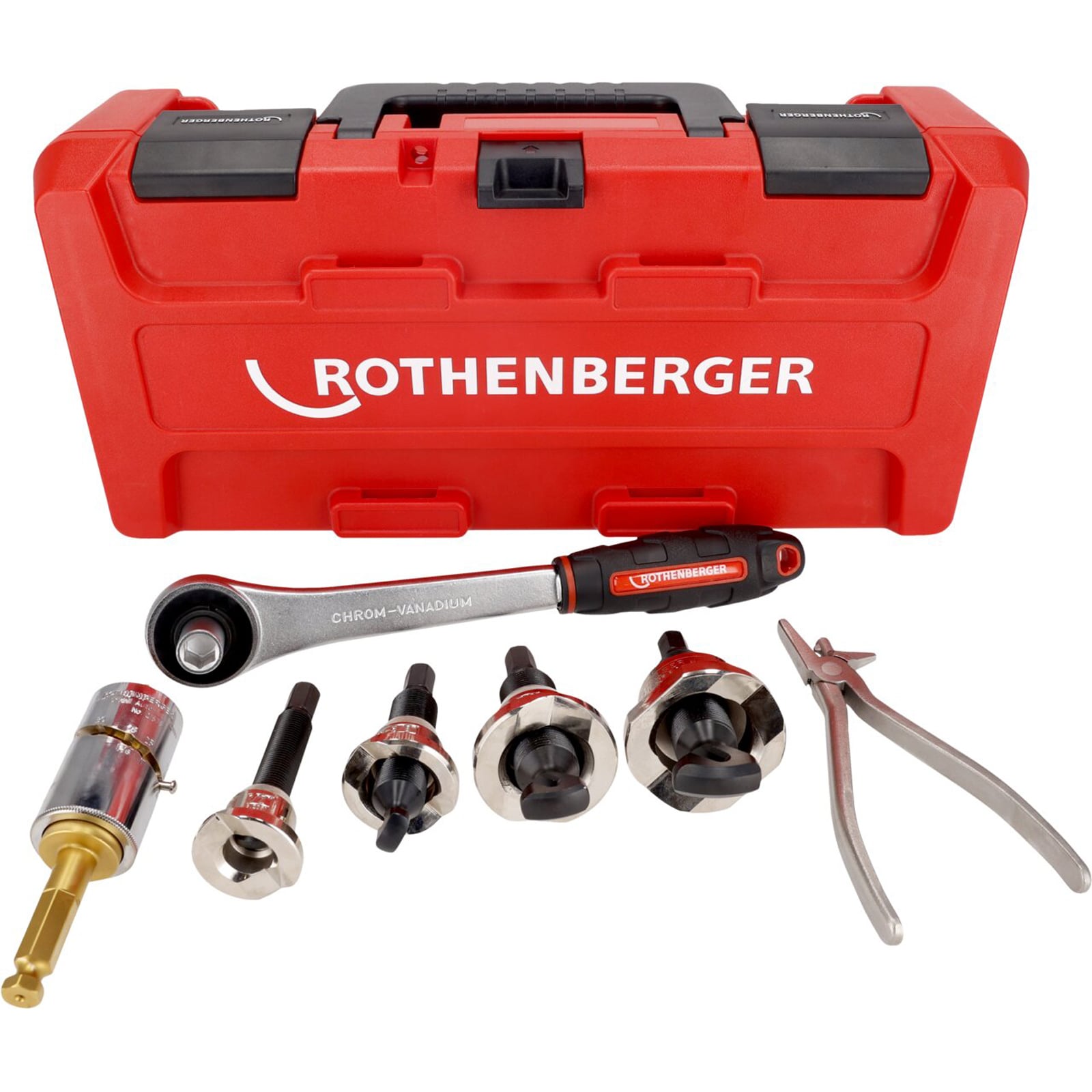 ROTHENBERGER Aushalserset, 1/2-5/8-7/8-1.1/8"  - 22124